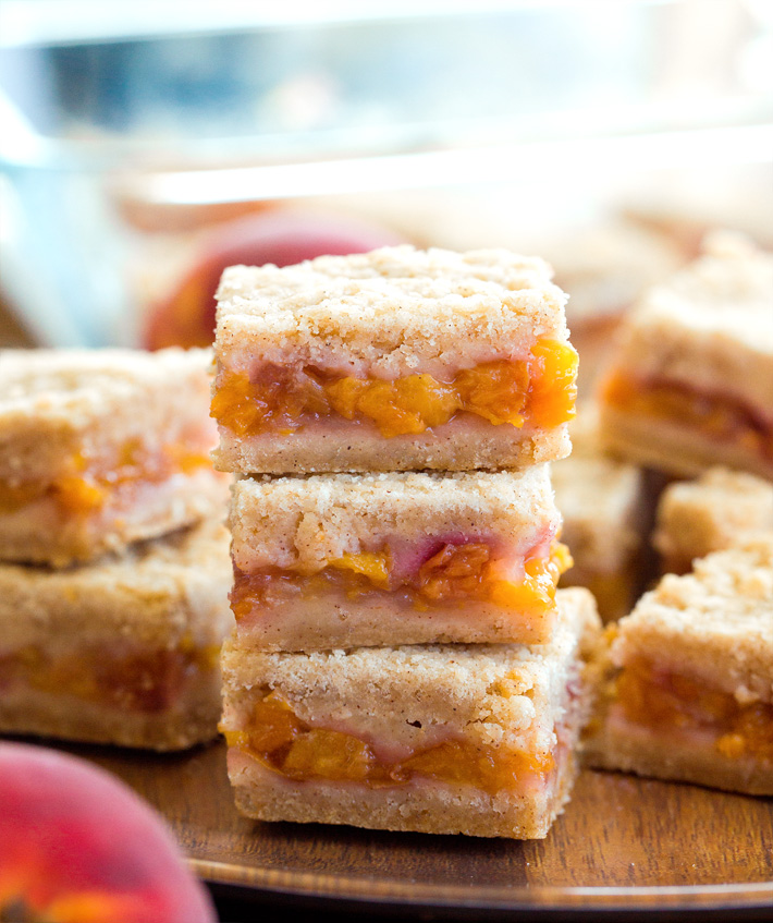 Healthy Peach Bars