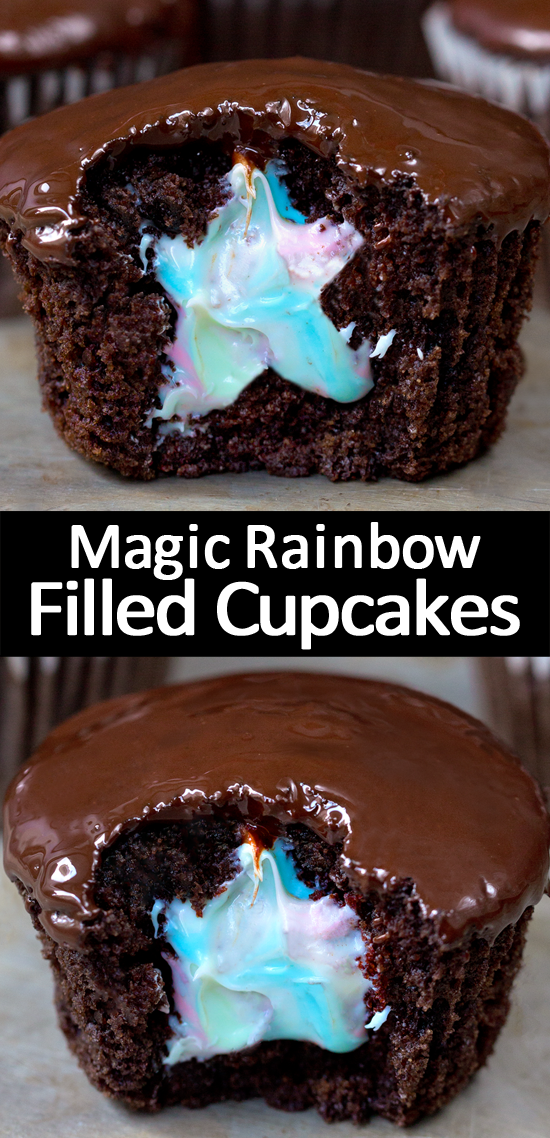 Rainbow Unicorn Cupcakes