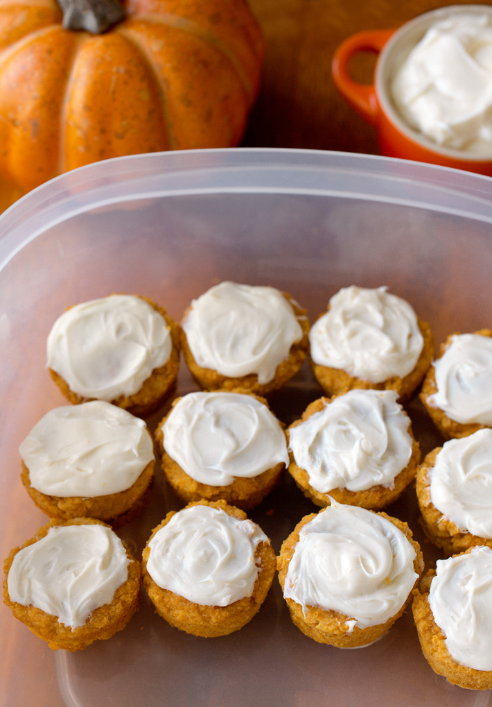Flourless Pumpkin Mini Muffins