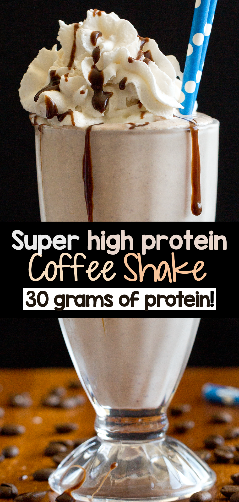 Coffee protein shake with chocolate (Keto Friendly!)