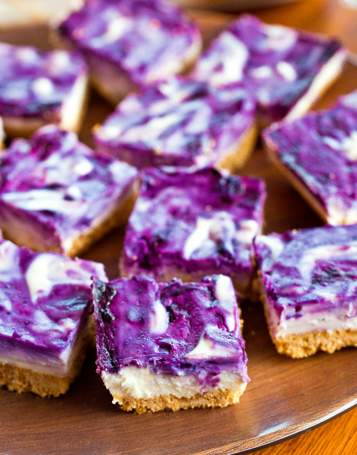 Vegan Blueberry Cheesecake Squares