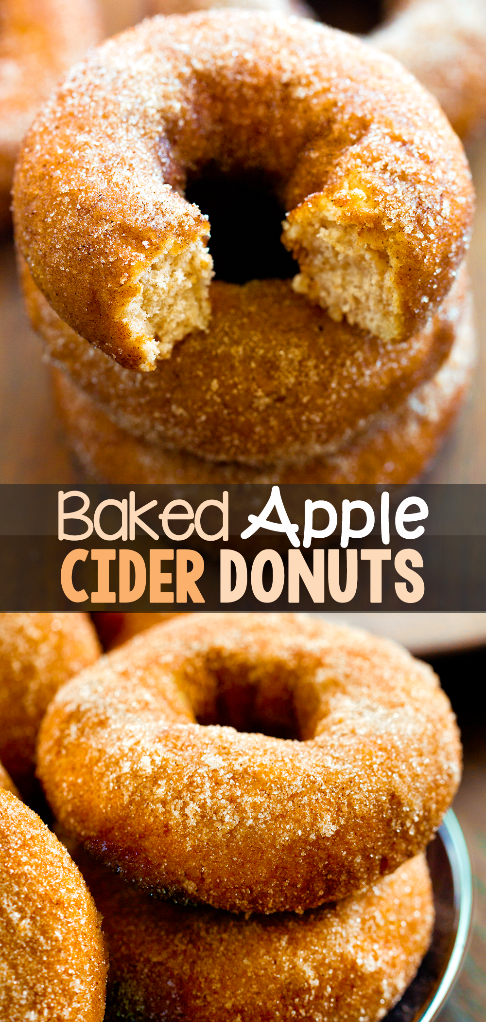 Baked Apple Cider Donuts Easy Cinnamon Apple Donut Recipe - Baked Apple Cider Donuts - Chocolate Covered Katie