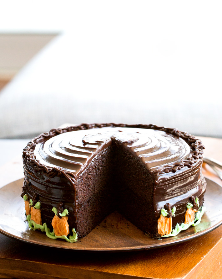 Chocolate cake with canned pumpkin