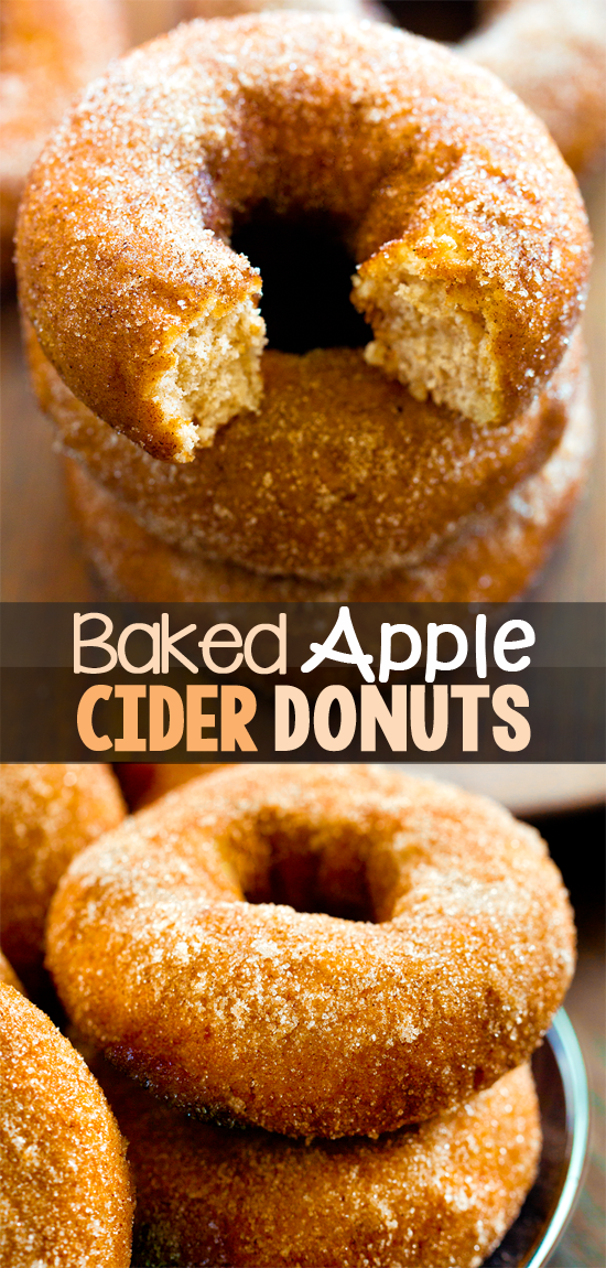 Cinnamon Maple Apple Baked Donuts - Baked Apple Cider Donuts - Chocolate Covered Katie