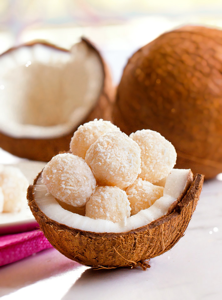 Coconut Balls - Easy, No Bake, 3 Ingredient Recipe!