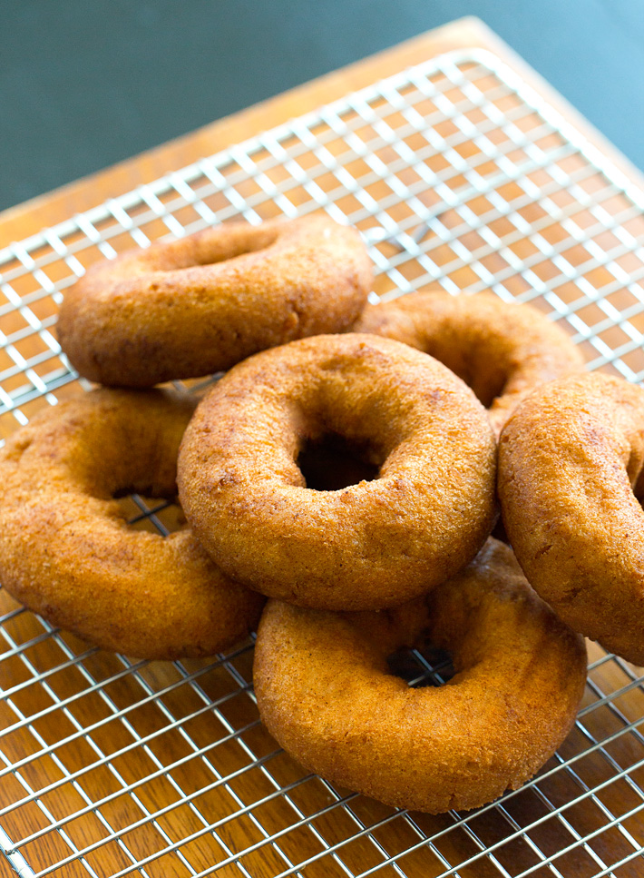 Low Fat Unfrosted Donuts - Baked Apple Cider Donuts - Chocolate Covered Katie