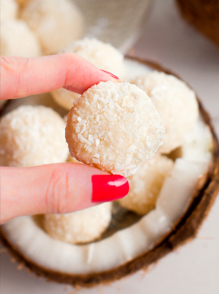 No Bake Coconut Truffles