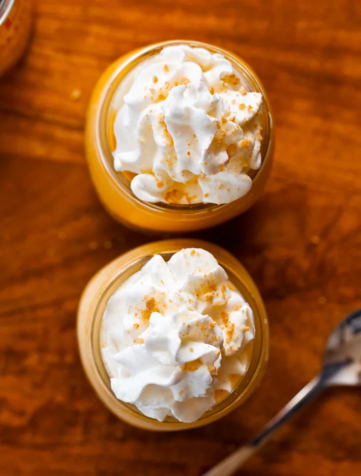 Pumpkin Protein Shake With Whipped Cream