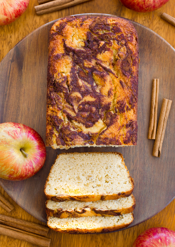 Sugar Free Apple Cinnamon Quick Bread