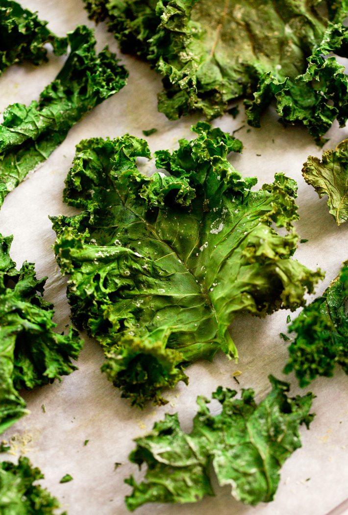 Baked Kale Snack Chip Recipes