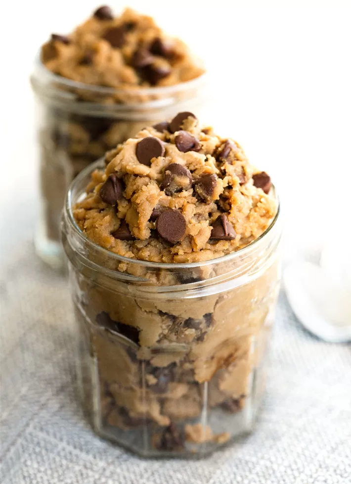 Protein Cookie Dough in a jar