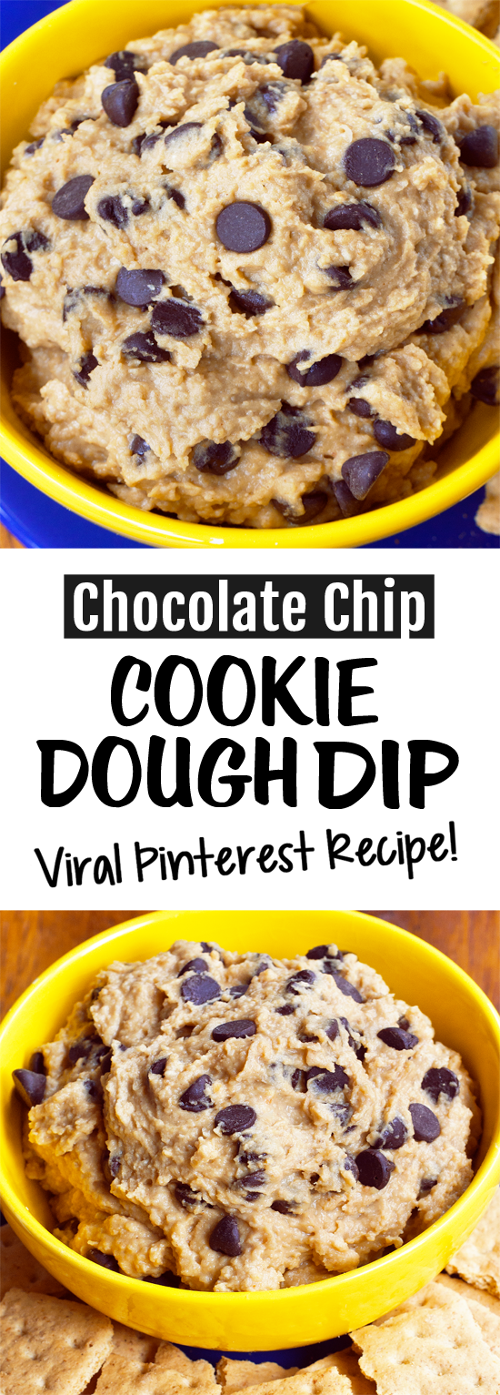 The Best Healthy Chocolate Chip Chickpea Cookie Dough Dip Game Day Recipe