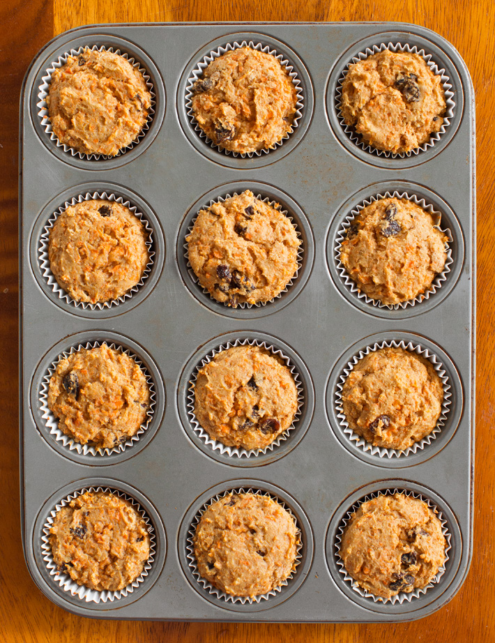 Carrot Muffins In Muffin Pan
