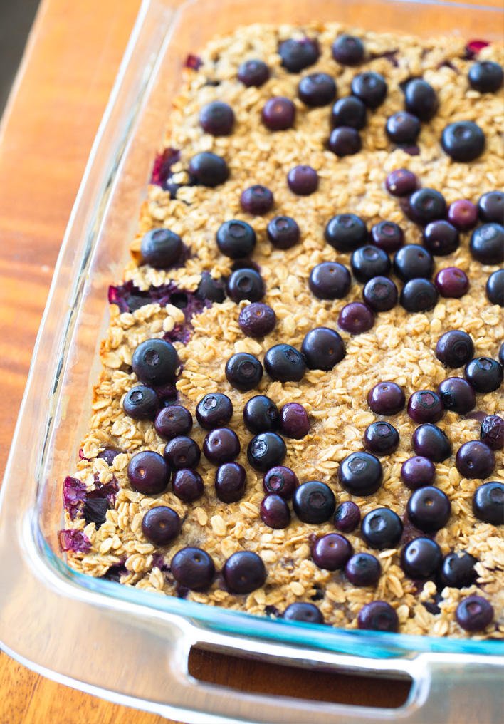 Blueberry Baked Oats