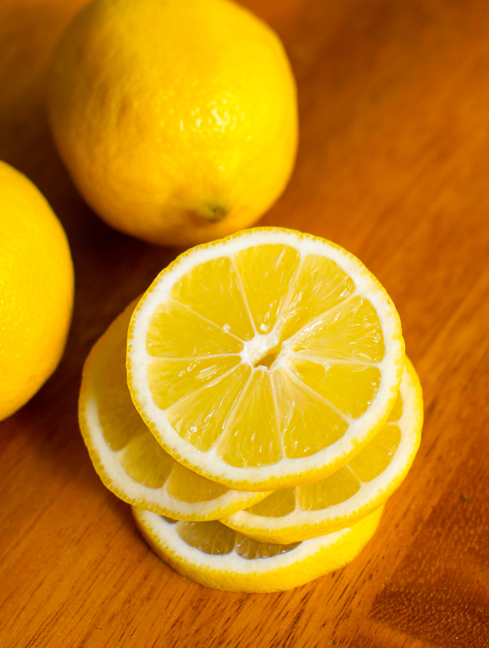 Fresh Sliced Lemons