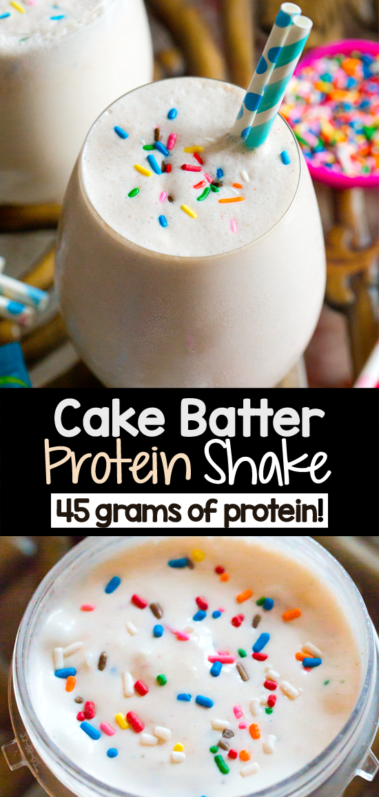 High Protein Birthday Cake Smoothie