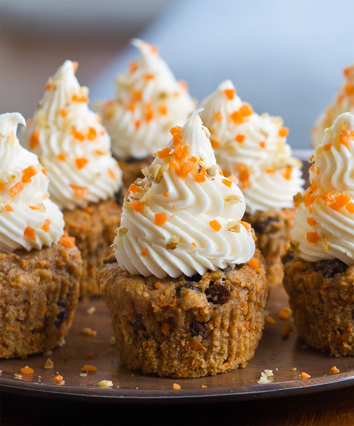 Healthy Carrot Cake Cupcakes Recipe