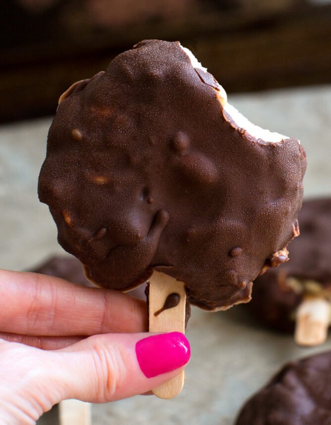 Chocolate Peanut Butter Buster Bars - Dairy Queen Copycat!