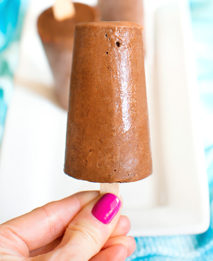 Kid Friendly Chocolate Popsicle