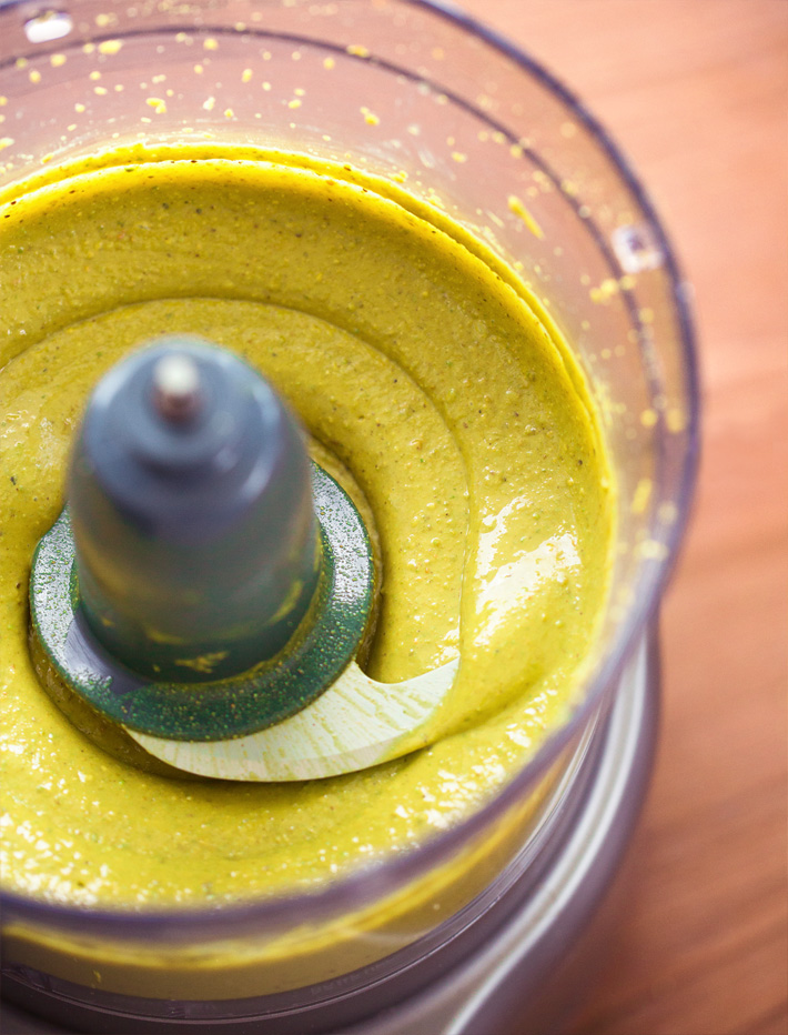 Making Pistachio Butter in a Food Processor