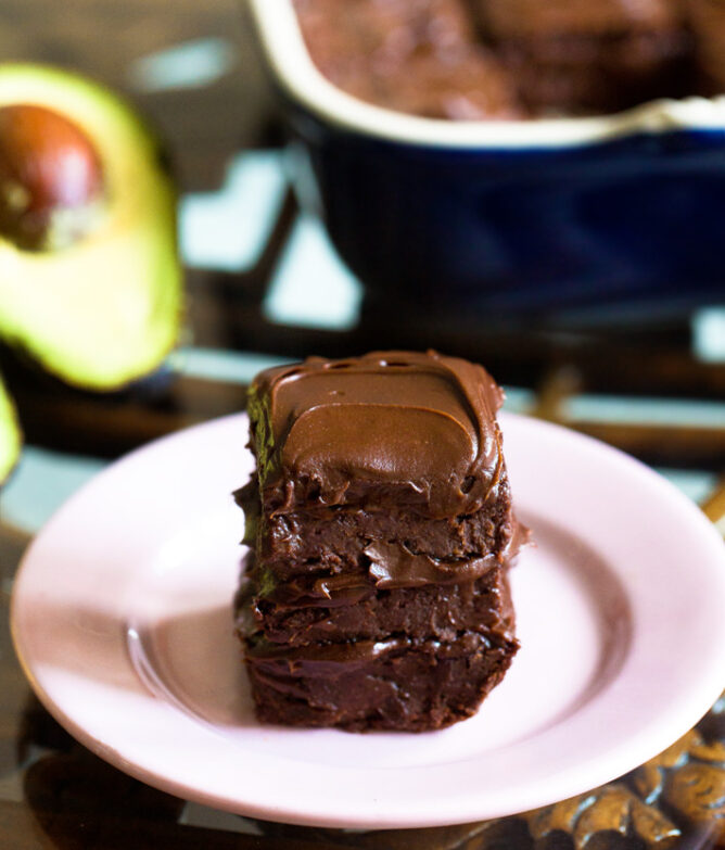 Avocado Brownies - The BEST Chocolate Fudge Brownie Recipe! - Recipes Vista