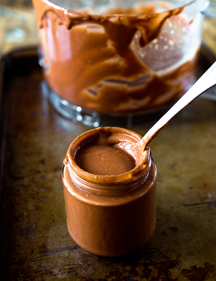 Mason Jar Nutella With Chocolate Chips