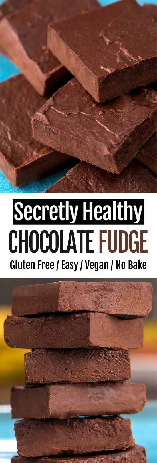 Healthy Dark Chocolate Fudge Recipe (Vegan, No Bake)