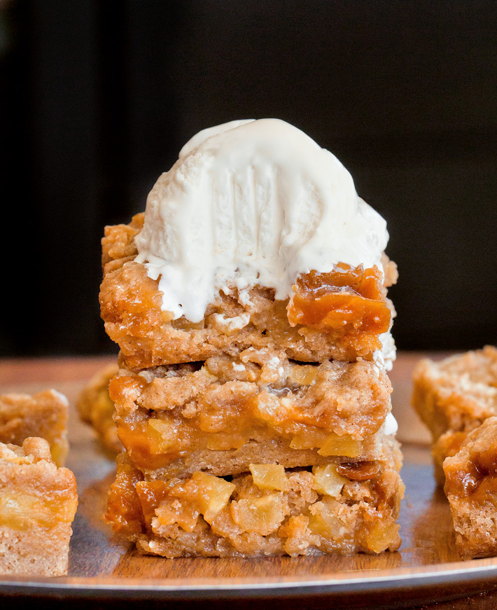 Caramel Apple Pie Bars For Fall