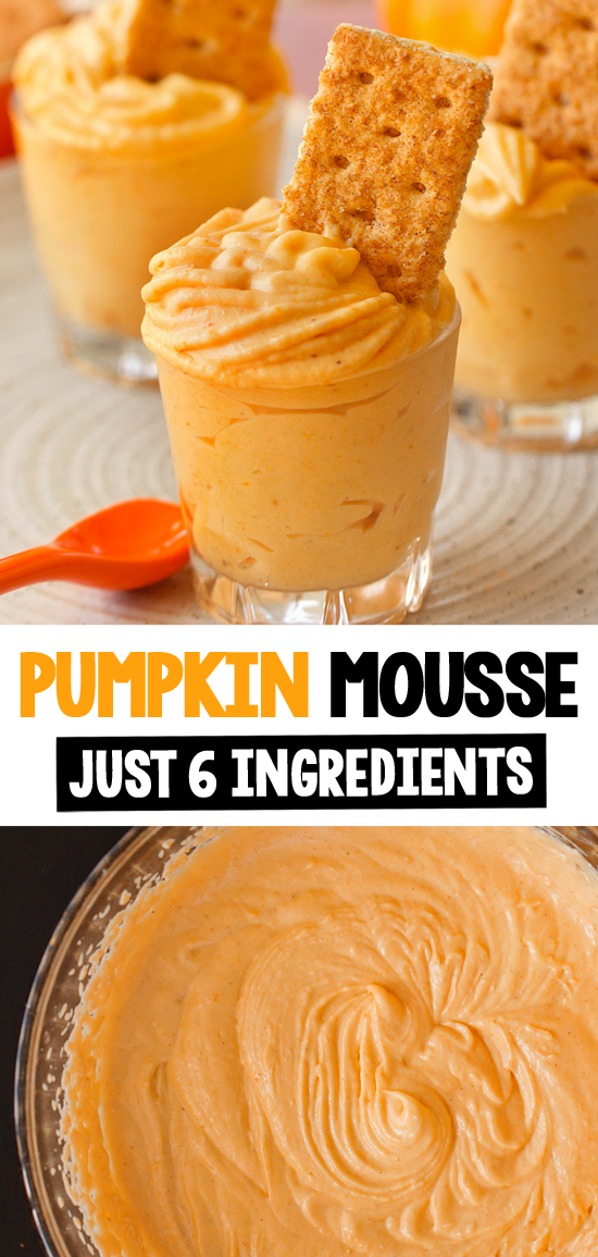 Whipped Cream and Pumpkin Mousse Parfaits