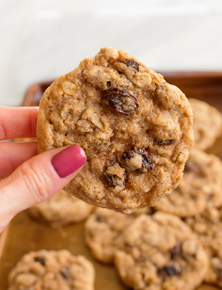 Eggless Oatmeal Raisin Cookies