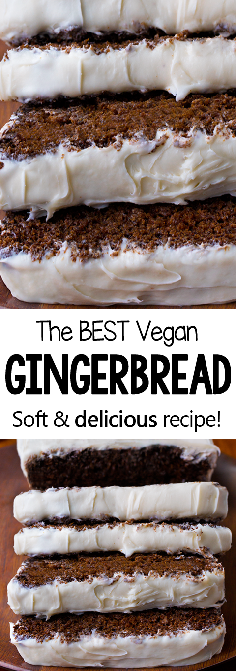 Holiday Vegan Gingerbread Cake Loaf