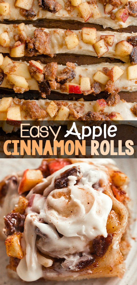 Homemade Apple Cinnamon Cake Rolls