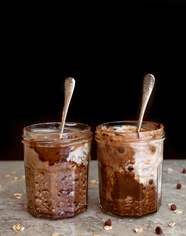 Chocolate Oats In A Jar