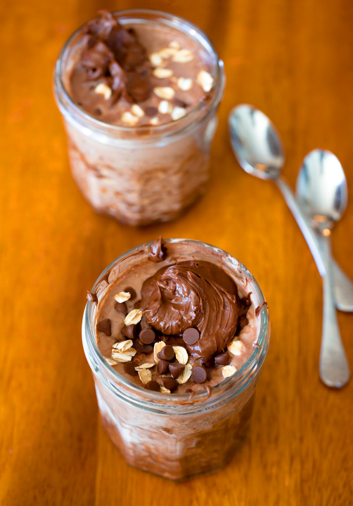 Chocolate Overnight Oatmeal (low sugar, gluten free)