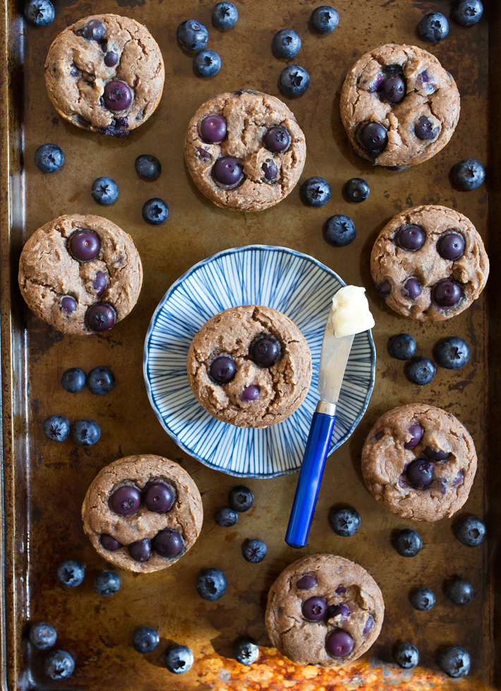 Easy Blueberry Protein Muffins (with protein powder)