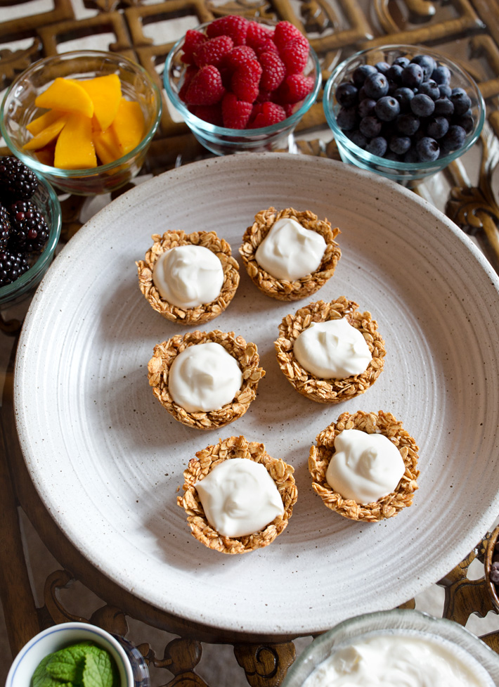 Fruit And Yogurt Granola Cups