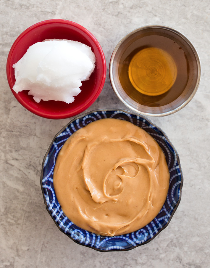 Peanut Butter Truffle Ingredients With Coconut Oil