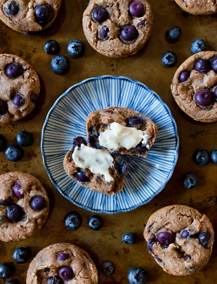 Vegan Protein Blueberry Muffins