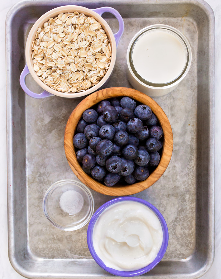 Blueberry Overnight Oats Ingredients