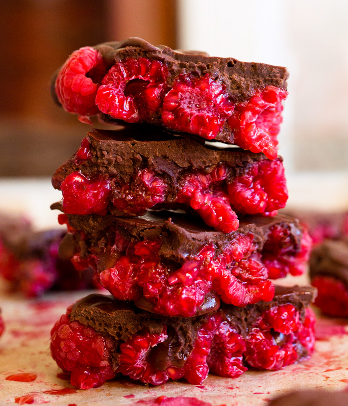 Healthy Chocolate Raspberry Bars