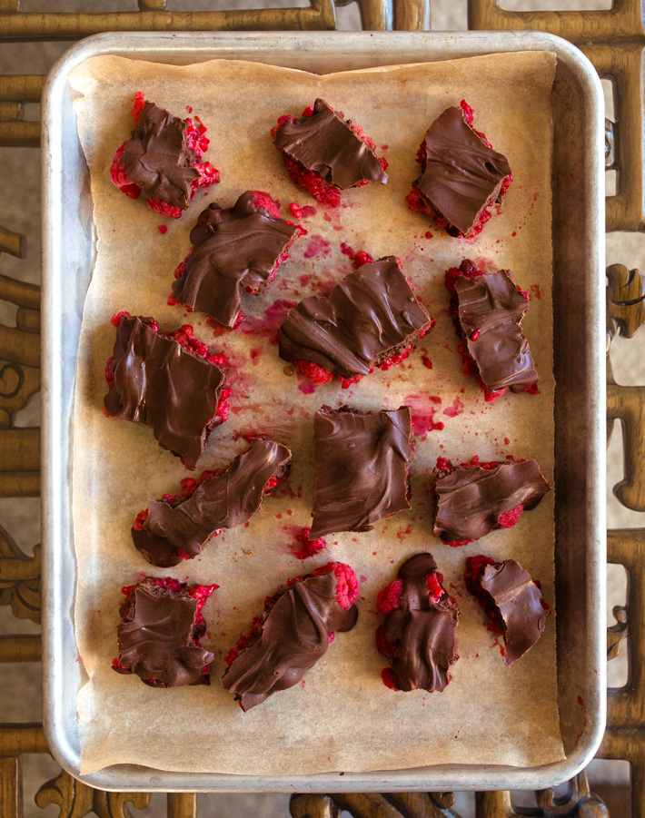 Raspberry Chocolate Bark Dessert