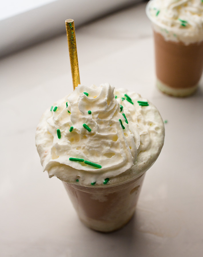 Chocolate Shakes With Whipped Cream