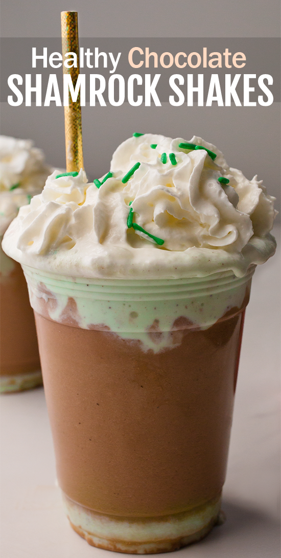 Chocolate Vegan Shamrock Shakes (Dairy Free, Gluten Free)