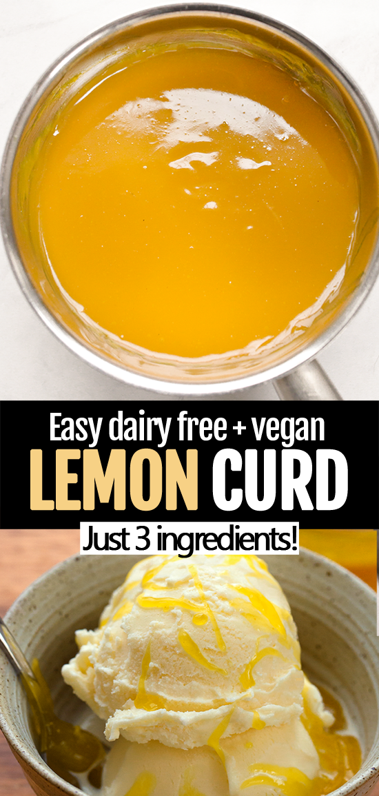 Dairy Free Lemon Curd (Vegan, Eggless)