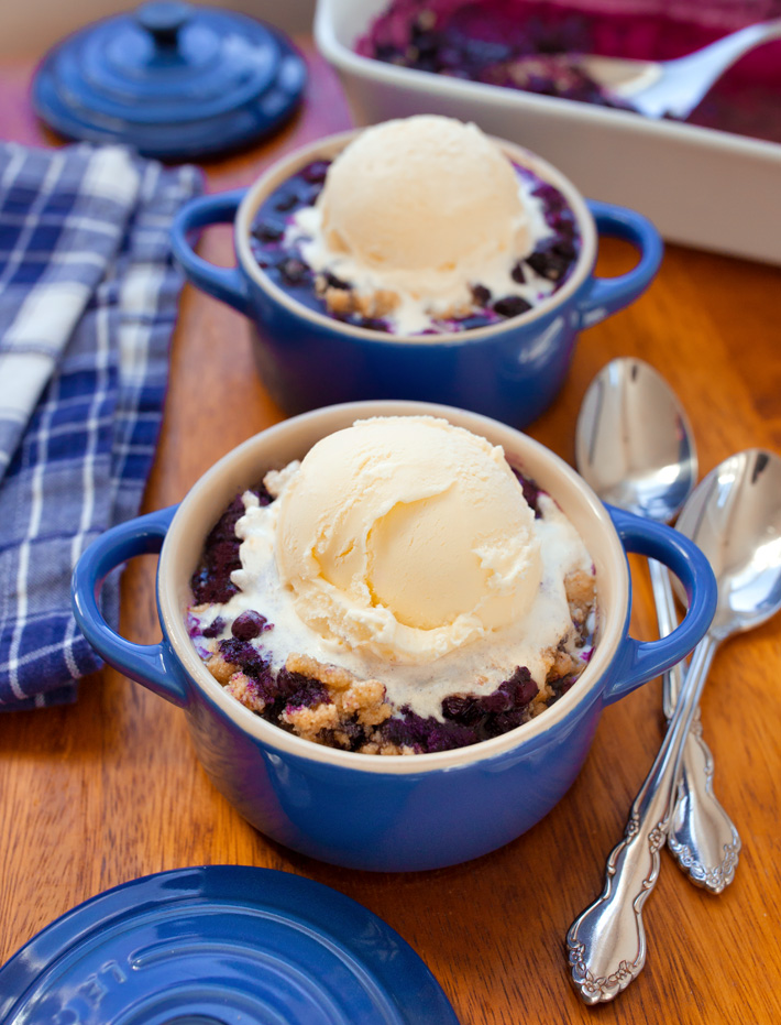 Gluten Free Keto Cobbler With Ice Cream