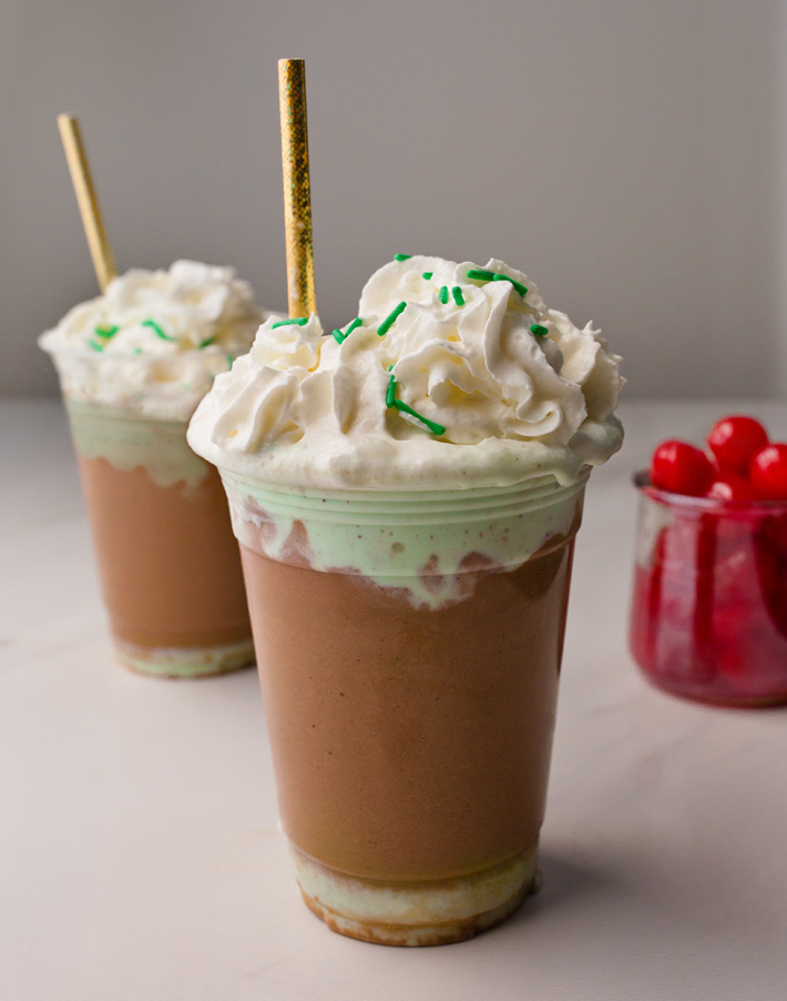 Irish Healthy Chocolate Shamrock Shake