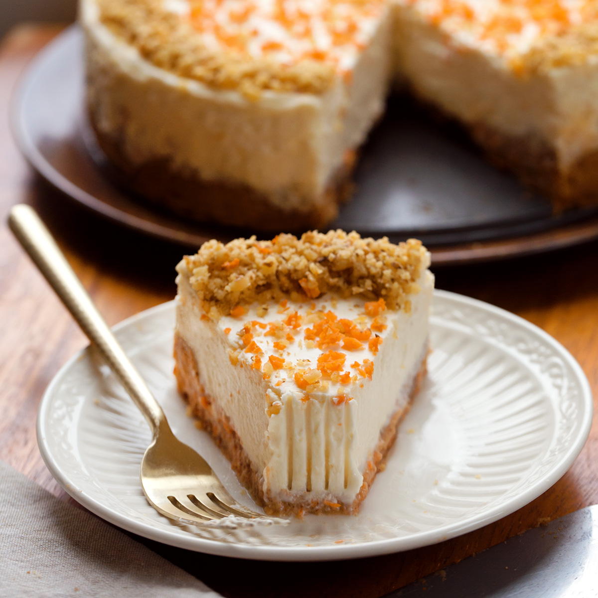 Carrot Cake Cheesecake – Chocolate Lined Katie