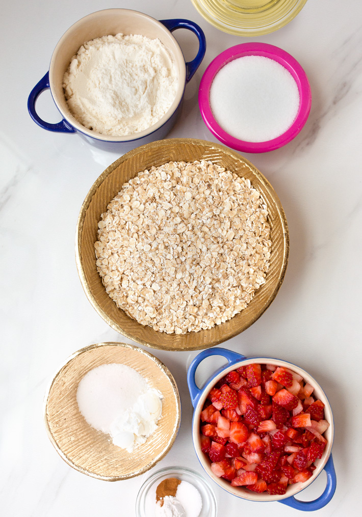 Strawberry Oatmeal Bars Ingredients