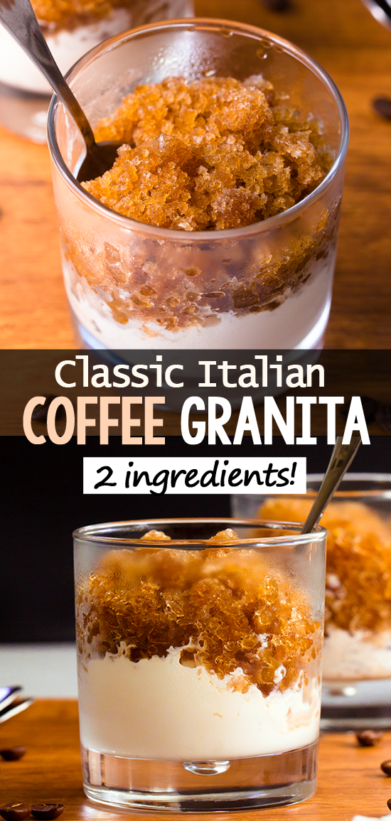 Refrigerated Coffee Mixed Granita Recipe (2 ingredients, no ice cream maker) Refrigerated Coffee Mixed Granita Recipe (2 ingredients, no ice cream maker)