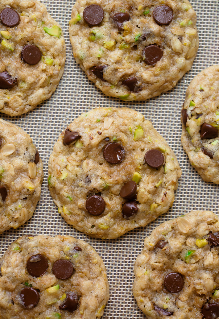 Pistachio Chocolate Chip Cookies